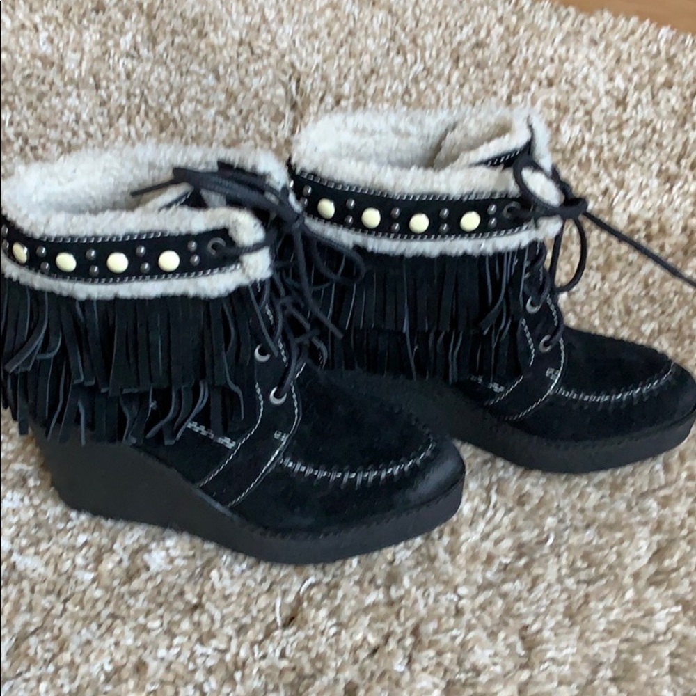 Sam Edelman lace-up booties